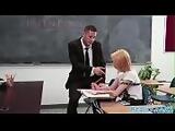 Alluring schoolgirl babe banged by teacher