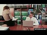 Boss Licks His Secretary At The Office