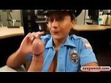 Busty latin police officer pussy ripped